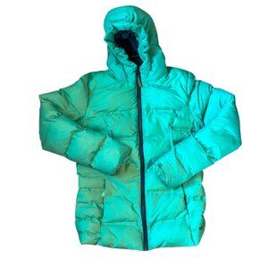 Champion Teal Fleece Lined Hooded Puffer Coat XL